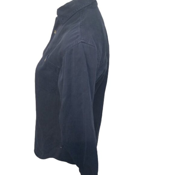 On The Brink Western Rodeo Youth Large 16-18 Dark Blue Shirt - Picture 7 of 8